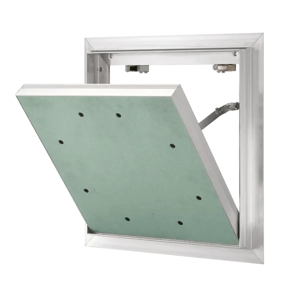 Trampilla Alu Quattro de aluminio, hermética al aire, a la lluvia batiente y al humo, 200×200 a 600×600 mm