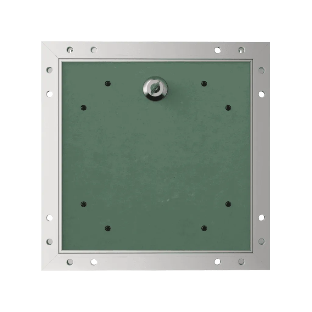 Trampilla de inspección Tempo Eco Star para placa de yeso BA 13, cerradura de cilindro, 150×300 a 1400×1400 mm