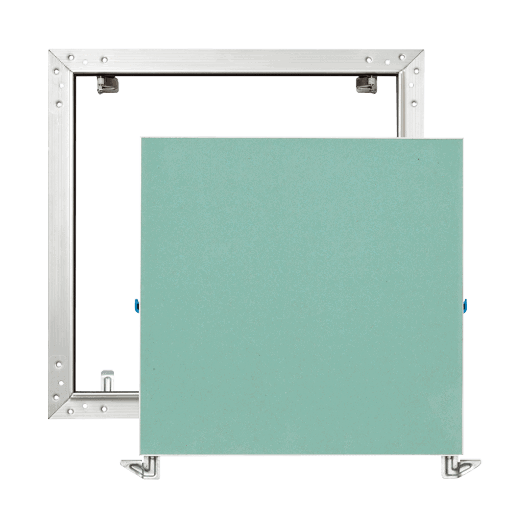 trappe-de-visite-etanche-a-lair-et-a-la-poussiere-eco-star-airproof-pousser-1.png Trampilla AluPlana Iso hermética al aire y al polvo con aislamiento acústico y material aislante, 200×200 a 600×600 mm