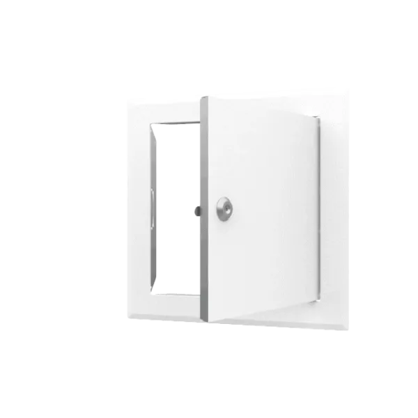 Trampilla de Inspección Metálica Blanca Tempo Softline - Cerradura de Cilindro - Imagen 3