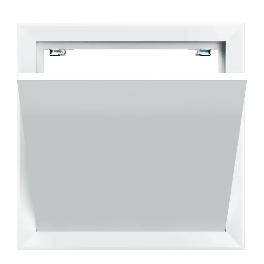 Trampilla metálica Tempo Softline hermética al aire y al polvo, para pared y techo, 200×200 a 600×600 mm