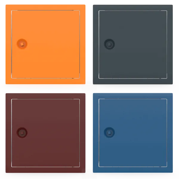 Trampilla de Inspección Metálica de Color Tempo Softline - Cerradura de Cuadradillo - Imagen 2