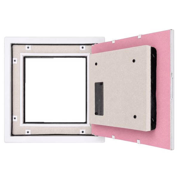 Trampilla cortafuego EI90 Softline acero para muros macizos y huecos técnicos